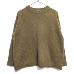 earth music&ecology 秋冬 長袖ニット セーター 緑 Fサイズ