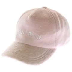 miumiu ピンクキャップ ベースボールキャップ　未使用 ピンク／ミリタリー ドリル ベースボールキャップ | Miu Miu