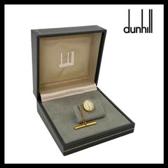 CH【dunhill】タイタック ゴールド/金カラー シルバーカラー ピンブローチ ネクタイピン ダンヒル (CH-2926)