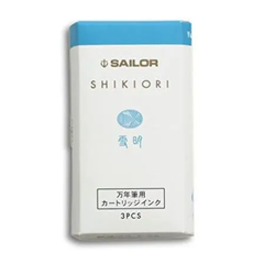 セーラー万年筆　万年筆用カートリッジ　 インク　四季織(3本入)　雪明