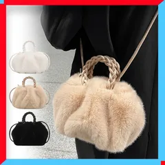 新品 ショルダーバッグ レディース 巾着ふわふわ 斜めがけ 2way 肩掛けカバン 韓国ファッション 【送料無料】