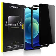 【新着商品】【25° mini用（5.4インチ） プライバシー保護】 iPhone12 2.5D全面保護 日本製素材旭硝子製 for 防塵 覗き見防止 硬度9H 指紋防止 ガラスフィルム 高速自動吸着 CYCOKLY 気泡防止