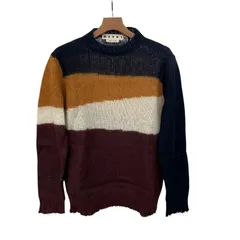 マルニ　ウール　モヘア　ボーダー　ニット　セーター　メンズ　マルチカラー　長袖 382763_1.jpg