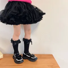 ☆ ブラック ☆ 女の子 フォーマル ハイソックス レース yssocks5531 ハイソックス 女の子 ふくらはぎ 靴下 くつ下 ふくらはぎソックス リボン フォーマル セレモニー フリル おしゃれ オシャレ かわいい 可愛い ソックス レース キッズ