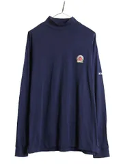 【お得なクーポン配布中!】 ペルー製 高級 ピマコットン ポロゴルフ ラルフローレン モックネック 長袖 Tシャツ メンズ L POLO GOLF ハイネック ストレッチ カットソー