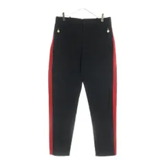 MONCLER (モンクレール) 22AW サイドライン バイカラー ロングパンツ ブラック/レッド H20912A00012 596BSのサムネイル