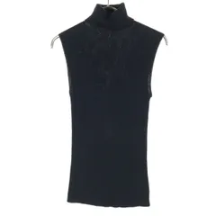 UNITED ARROWS ユナイテッドアローズ ノースリーブ ニット ブラック タートルネック レディース 古着