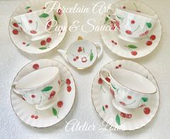 可愛いさくらんぼ🍒のティーセット