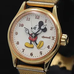 稼働 ディズニー QZ ミッキーマウス ZR26439 キャラクター文字盤 レディース腕時計 KMR 2000000 NSK