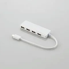 新品 エレコム USB2.0HUB Type-C Aメス4ポート バスパワー 15cmケーブル ホワイト U2HC-A429BWH