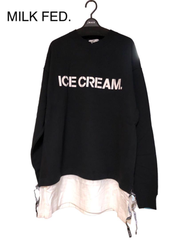 N1068. MILK FED.CUPCAKEトレーナー・黒