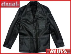 メンズ レザーテーラードジャケット M 黒 スーツ 本革 ブレザー 皮TN198