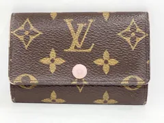 【難有り】LOUISVUITTON ルイヴィトン モノグラム ミュルティクレ6 CT5116 M61285 キーケース イニシャル跡有り