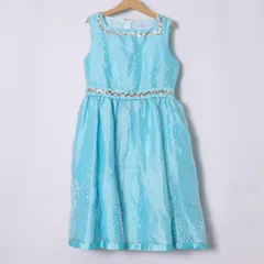 キャサリンコテージ ノースリーブワンピース ドレス フォーマル 発表会 結婚式 キッズ 女の子用 150サイズ ブルー Catherine Cottage 【中古】