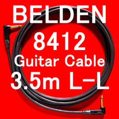 BELDEN 8412 Guitar, Bass Cable w / Neutrik NP2RX-B Gold Plated LL 3.5m