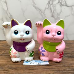 招き猫（瀬戸焼、常滑焼、薬師窯）