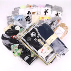足袋 28点セット 未使用 2本指 靴下 ソックス まとめて 大量 メンズ レディース 【中古】