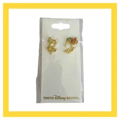 ディズニー 美女と野獣【ピアス】ゴールド バラ ピンク 東京ディズニーリゾート TDR