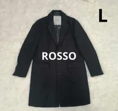 アーバンリサーチ　ロッソ　メルトンチェスターコート　Lサイズ　グレー　ウール