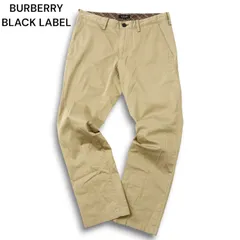 BURBERRY BLACK LABEL バーバリー ブラックレーベル 通年 ストレッチ★ ノバチェック使い パンツ Sz.76 メンズ