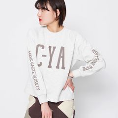 Seeyouプリントラグランスウェット