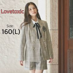 6/30(日)までに売れなければ削除します⭐︎ 美品✨【Lovetoxic】ラブトキシック　卒服　ジャケットショートパンツセットアップ　グレンチェック L(160)
