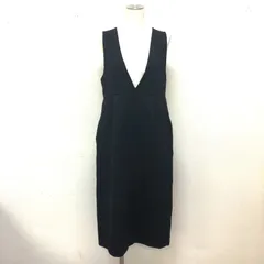 F by ROSSO ポンチジャンパースカート 深Vネック レイヤード 黒 36