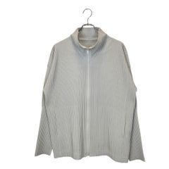 HOMME PLISSE ISSEY MIYAKE オムプリッセ イッセイミヤケ プリーツ シャツ ジャケット HP55JL140 3 ライトグレー