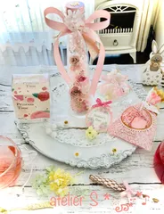 母の日ギフト豪華4点セットMauvepinkRose&Cherryblossom