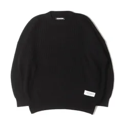 美品 NEIGHBORHOOD ネイバーフッド ニット サイズ:L 21AW オーバーサイズ ニット セーター (FLAT / AW-KNIT . LS) ブラック 黒 トップス 【メンズ】のサムネイル