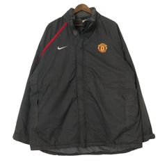 00's古着 NIKE製 マンチェスターユナイテッド ナイロンジャケット レア《ナイキ》マンチェスターユナイテッド刺繍トラック