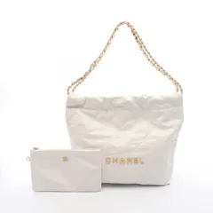 シャネル CHANEL ショルダーバッグ マトラッセ シャネル22 スモール AS3260 ホワイト レザー CHANEL22 レディース Used Aのサムネイル