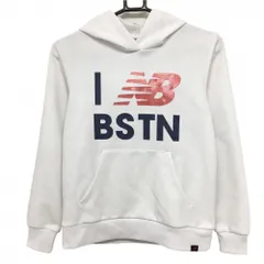 【美品】ニューバランスゴルフ パーカー 白 ロゴピンクラメ トレーナー レディース 0(S) ゴルフウェア New Balance