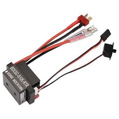 Dewuoyeu RC ホビー 60A ESC ブラシ付きモーター スピード コントローラー、2A BEC 高電圧 6-12V ブラシ ESC 付き、RC 船 & RC カー ESC 用、B