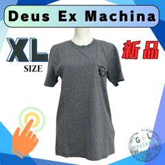 【新品】Deus Ex Machina デウスエクスマキナ トップス 半袖 Tシャツ 胸ポケット ワンポイント T_DMA51995-GRM-XL 大きいサイズ レディース メンズ ユニセックス グレー XL