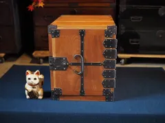 ❷時代物船箪笥　総欅 舟箪笥 鉄金具 船金庫 小箪笥 銭箱 古民具 重量あり 2025年最新】Yahoo!オークション -船箪笥(日本)の中古品・新品