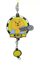 【中古】キーホルダー 着衣グマ(イエロー) 「鈍行機関車おぱんちゅうさぎ POP UP SHOP トレーディングつながる!ラバーマスコット」