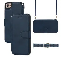 【迅速発送】Ｈａｖａｙａ スマホショルダー iPhone SE ケース 第3世代 第2世代 iphone8 ケース iphone7ケース ショルダー 米軍MIL規格 軽薄 手帳型 ストラップ 耐衝撃 レンズ保護(アイフォンSE3 /あいふぉんSE2/いphon