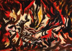 ジャクソン・ポロック　A3(297㎜×420㎜）アートポスター 日本製 絵画 インテリア 壁紙9