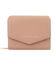 [MARIYU] 財布 レディース 三つ折り財布 ミニ財布 折りたたみ 小銭入れ シンプル ウォレット (ピンク) [ピンク]