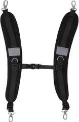 ルボナリエ バックパック ショルダー バックパックストラップ リュック ベルト チェストストラップ 耐久性 調整可能 反射(ブラック)