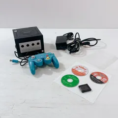 ニンテンドー ゲームキューブ 本体 ソフト3本 メモリーカード パッド 各種コード レトロゲーム デュエルマスターズ ピクミン2 ゾイド