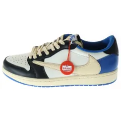 NIKE (ナイキ) ×TRAVIS SCOTT ×FRAGMENT AIR JORDAN1 LOW OG SP トラヴィススコット フラグメント エアジョーダン1 ローカットスニーカー US8.5/26.5cm DM7866-140