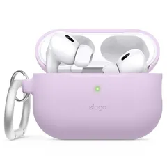 【新品】 【elago】 AirPods Pro2 対応 ケース 耐衝撃 カラビナ 付 薄型 ソフト シリコン カバー Lightning USB-C ワイヤレス充電 MagSafe 対応 [ Apple AirPods Pro 2 アップル エアポッツプ 0
