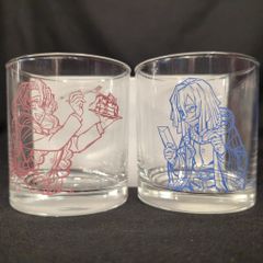 ufotable WEBSHOP 복권 귀멸의 칼날 기둥 연고편 제6화 [귀살대 최강] 기둥 신작 일러스트 B상 이쿠로 코바치우치 & 감로사 꿀 璃 페어 글라스