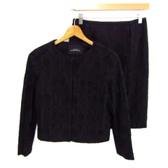 ユナイテッドアローズ スーツ セットアップ グリーンレーベル 上下セット 黒 レディース 38サイズ ブラック UNITED ARROWS 【中古】