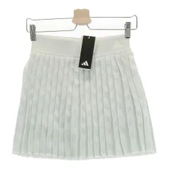 サイズ：S ADIDAS GOLF アディダスゴルフ 2024年モデル ; インナー付 ニット プリーツスカート  グリーン系 [240101335961]# ゴルフウェア レディース ストスト