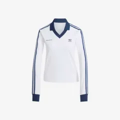 アディダス スポーティアンドリッチ ロングスリーブ フットボール ジャージ 白 ナイト インディゴ USサイズ