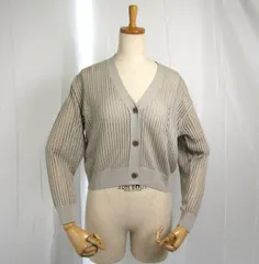 【UNIQLO】メッシュVネックショートカーディガン