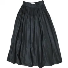 マメクロゴウチ　ダブルフェイスジャージーフレア スカート　ブラック　サイズ1 マメクロゴウチ ダブルフェイスジャージーフレア スカート